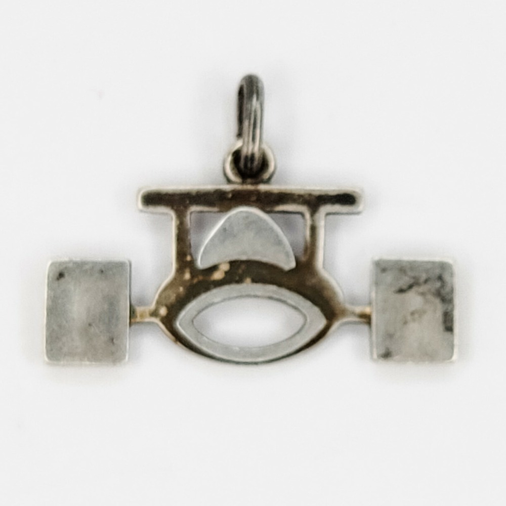 Sterling Silver 925 Pendant Drag Racer? Signed 925 and 89Z